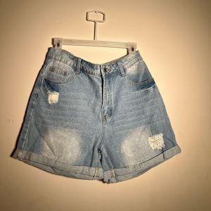 Shein High Waisted Jean Shorts